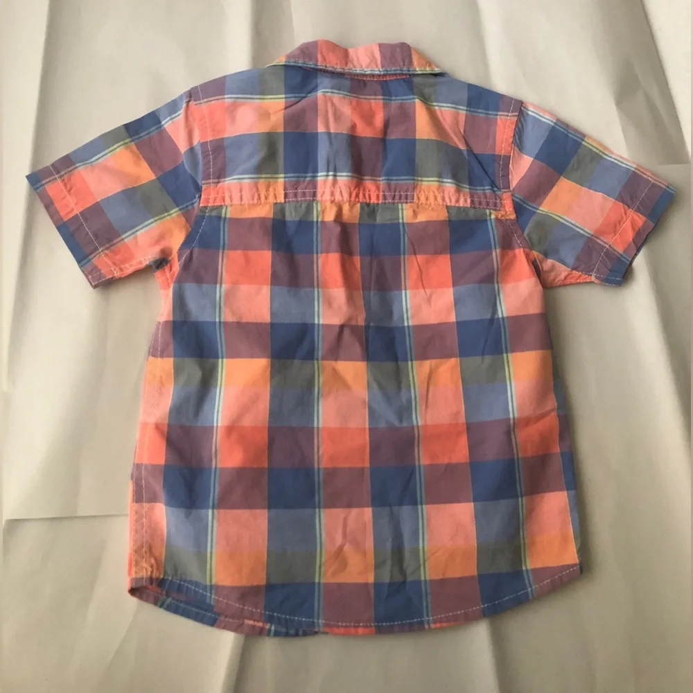 OshKosh Plaid Button-Up Shirt Boys' 2T